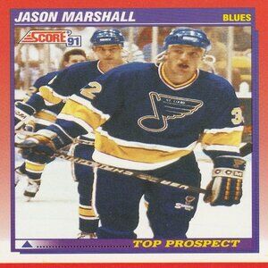 Jason Marshall - Score '91 Top Prospect Hockey Card